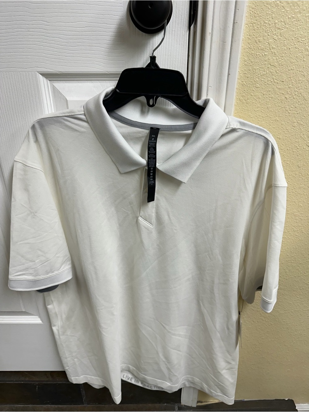 lululemon athletica Men's White Performance Polo